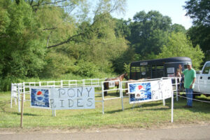 Pony rides for the youngsters